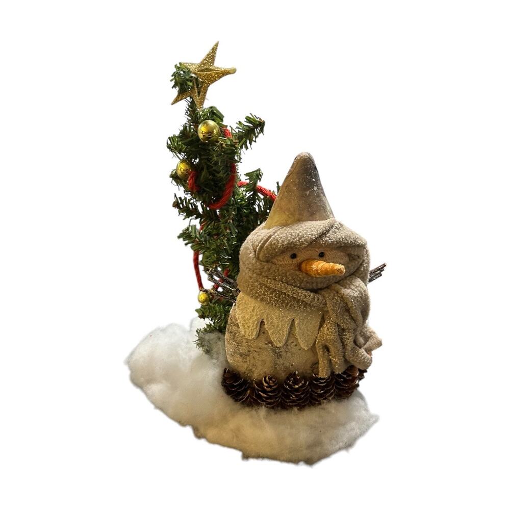 Festive Snowman and Tree Holiday Decor